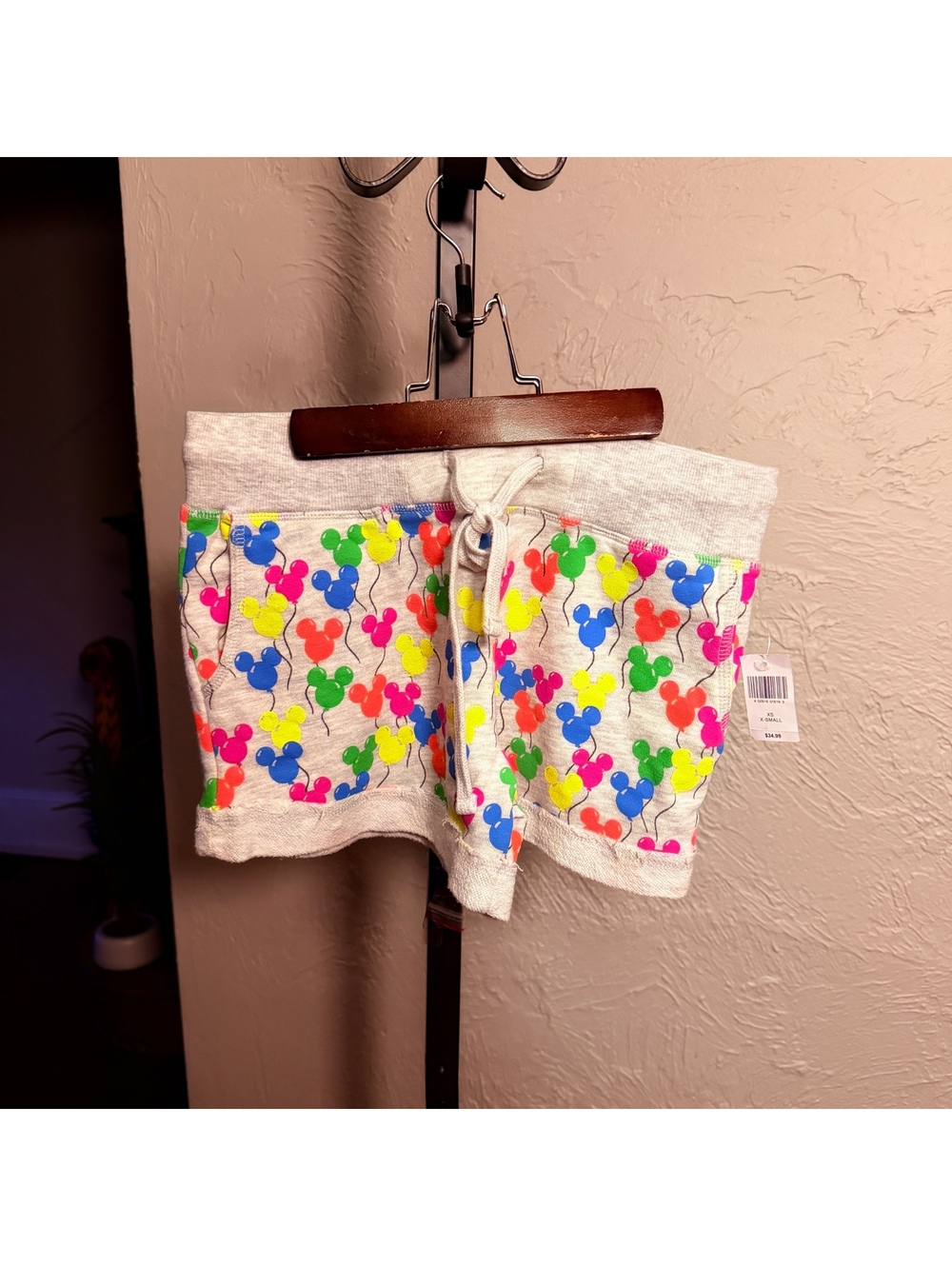 Walt Disney World Women's Colorful Mickey Balloon Print Shorts